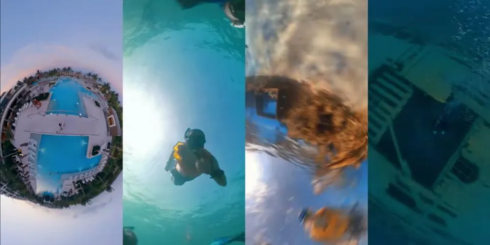Empat Shot Luar Biasa di Bawah Air dengan Insta360 X3 Dengan Invisible Dive Case